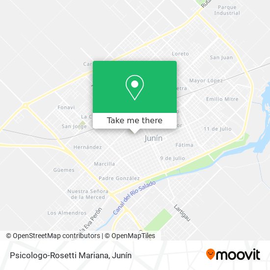 Psicologo-Rosetti Mariana map