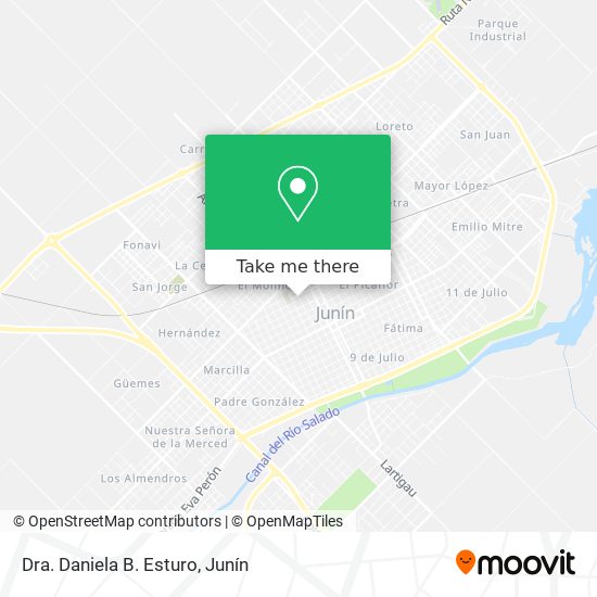Dra. Daniela B. Esturo map