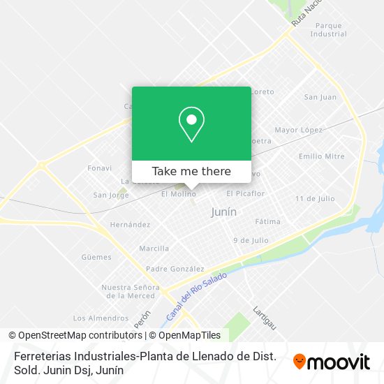Ferreterias Industriales-Planta de Llenado de Dist. Sold. Junin Dsj map
