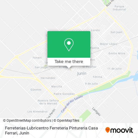 Ferreterias-Lubricentro Ferreteria Pintureria Casa Ferrari map