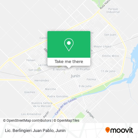 Mapa de Lic. Berlingieri Juan Pablo