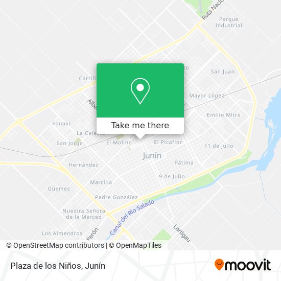Mapa de Plaza de los Niños