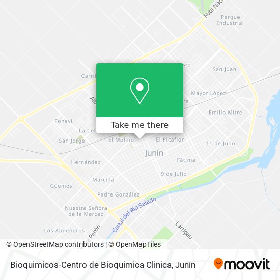 Mapa de Bioquimicos-Centro de Bioquimica Clinica