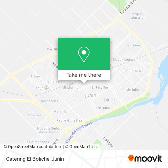 Catering El Boliche map