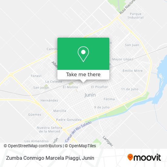 Zumba Conmigo Marcela Piaggi map