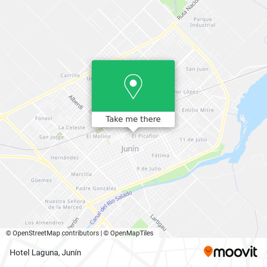 Mapa de Hotel Laguna