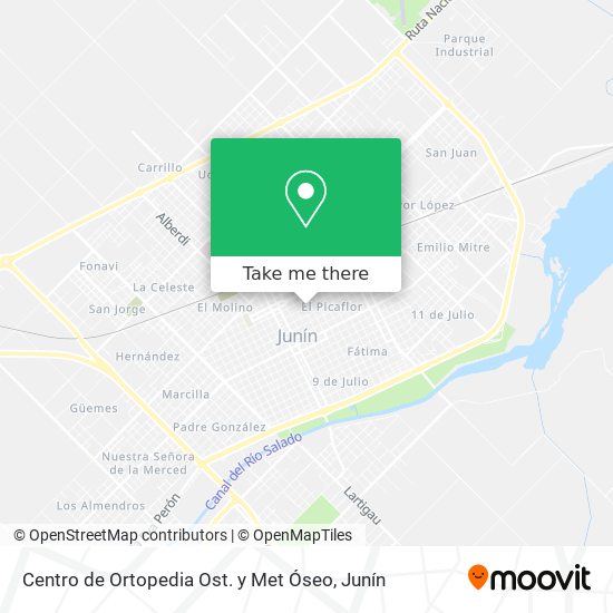 Mapa de Centro de Ortopedia Ost. y Met Óseo