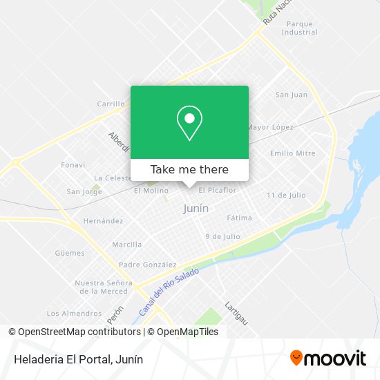 Heladeria El Portal map