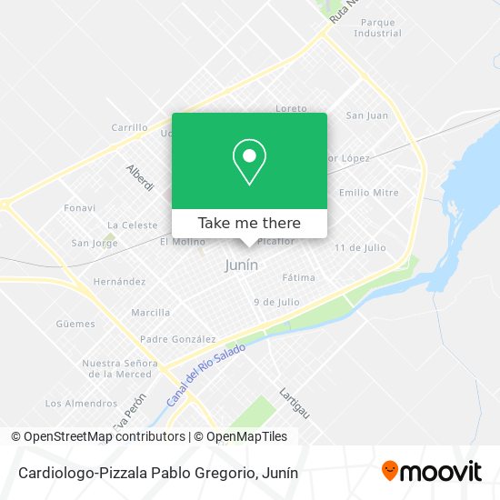 Mapa de Cardiologo-Pizzala Pablo Gregorio