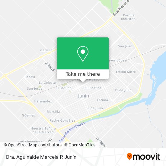 Mapa de Dra. Aguinalde Marcela P