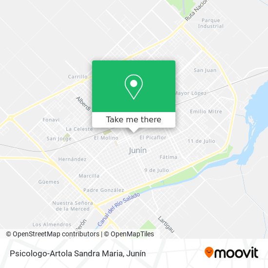 Psicologo-Artola Sandra Maria map