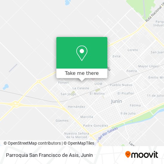 Parroquia San Francisco de Asis map