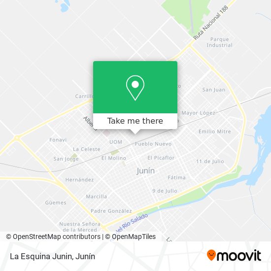 Mapa de La Esquina Junin