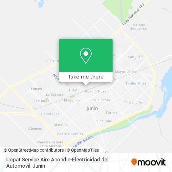 Copat Service Aire Acondic-Electricidad del Automovil map
