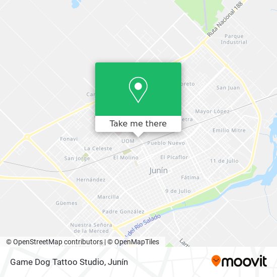 Game Dog Tattoo Studio map
