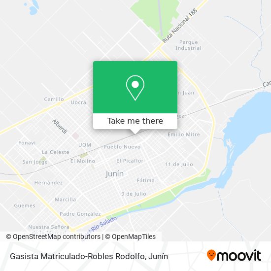 Gasista Matriculado-Robles Rodolfo map