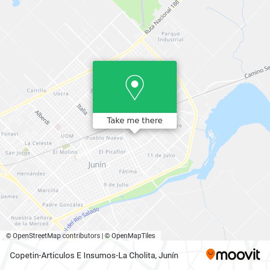 Copetin-Articulos E Insumos-La Cholita map