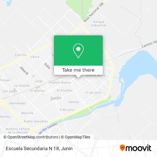 Escuela Secundaria N 18 map