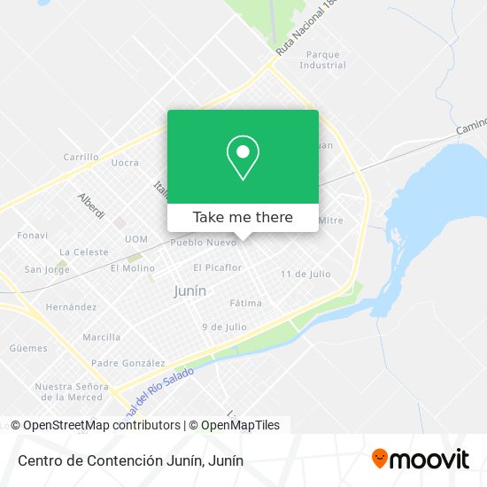 Mapa de Centro de Contención Junín