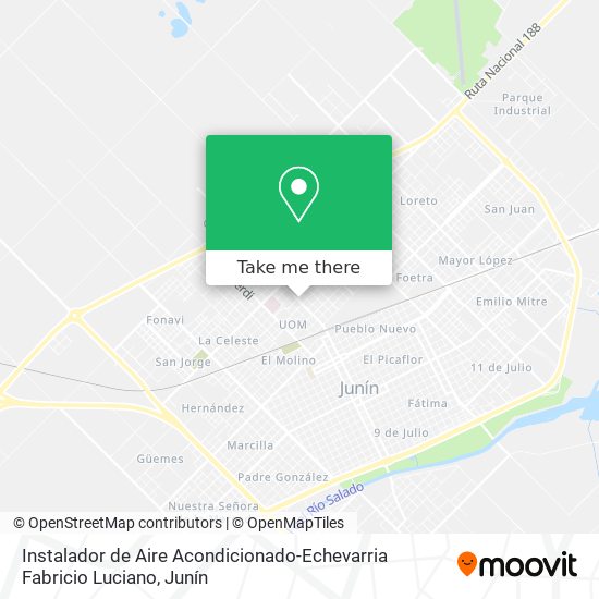 Instalador de Aire Acondicionado-Echevarria Fabricio Luciano map