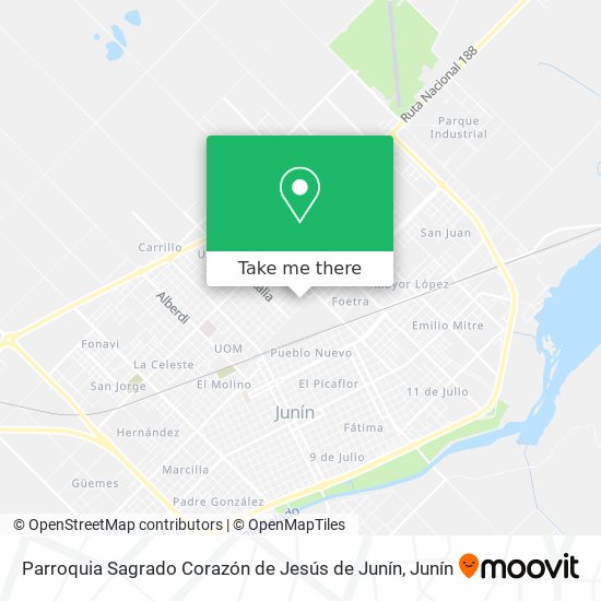 Parroquia Sagrado Corazón de Jesús de Junín map