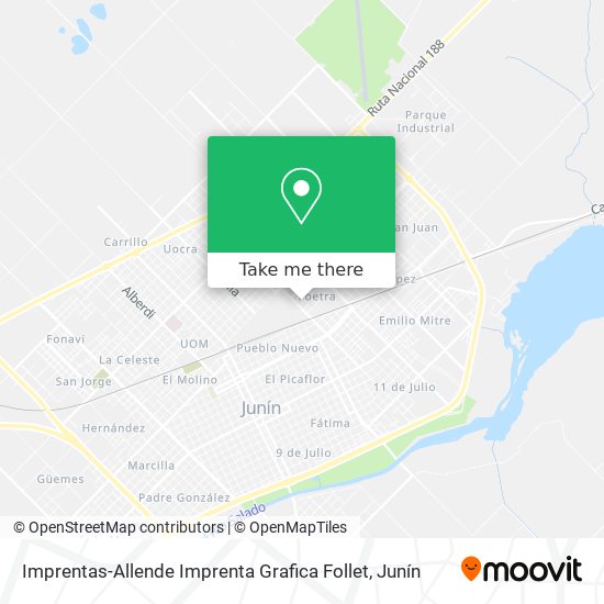 Mapa de Imprentas-Allende Imprenta Grafica Follet