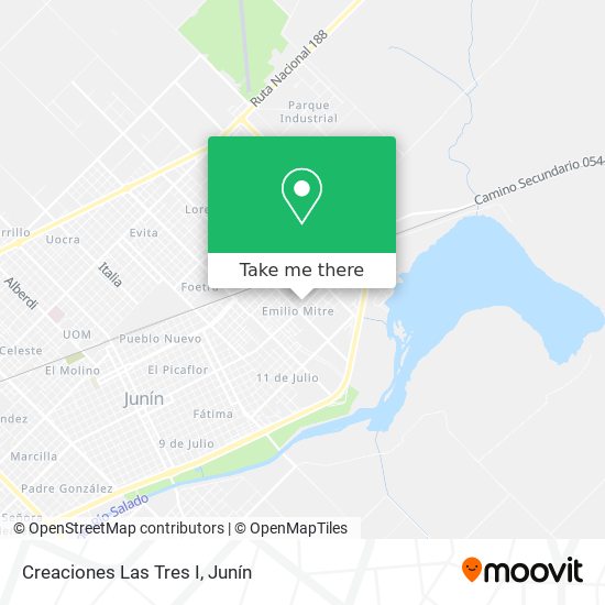 Mapa de Creaciones Las Tres I