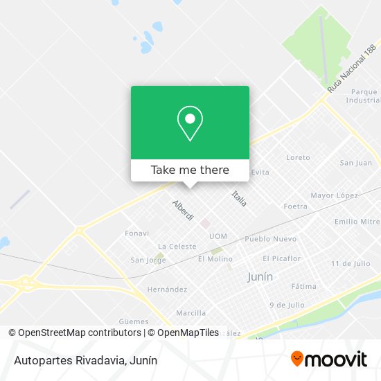 Mapa de Autopartes Rivadavia