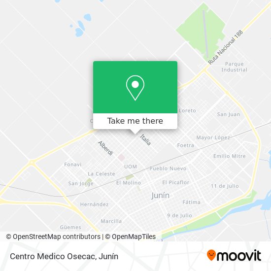 Centro Medico Osecac map
