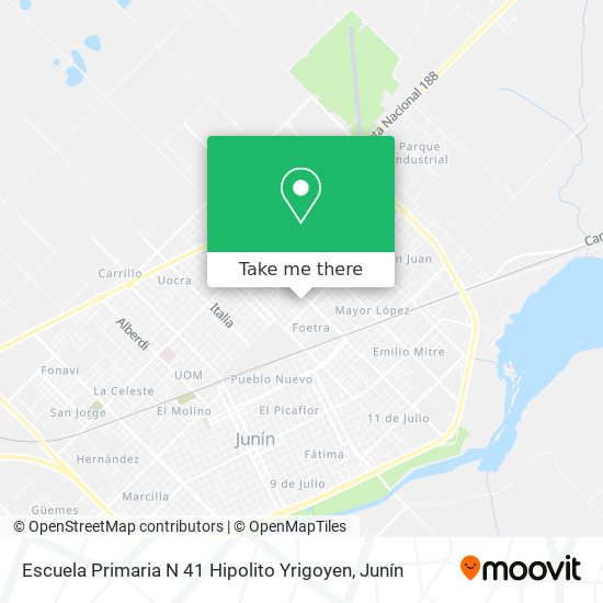 Escuela Primaria N 41 Hipolito Yrigoyen map