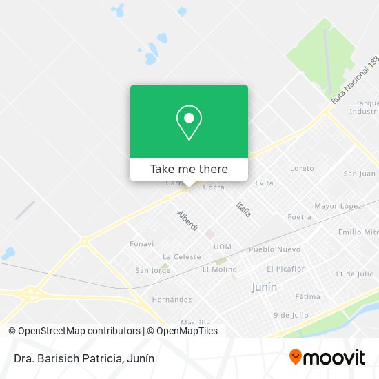 Dra. Barisich Patricia map