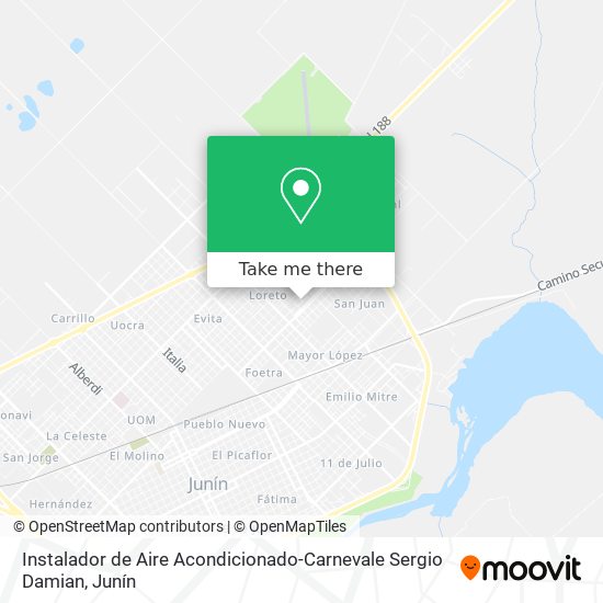 Instalador de Aire Acondicionado-Carnevale Sergio Damian map