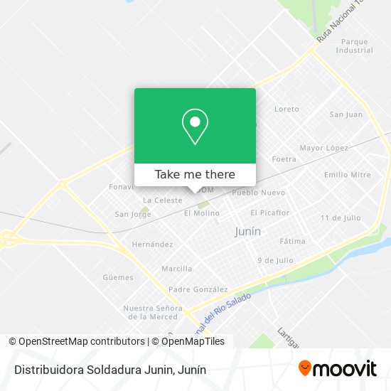 Distribuidora Soldadura Junin map