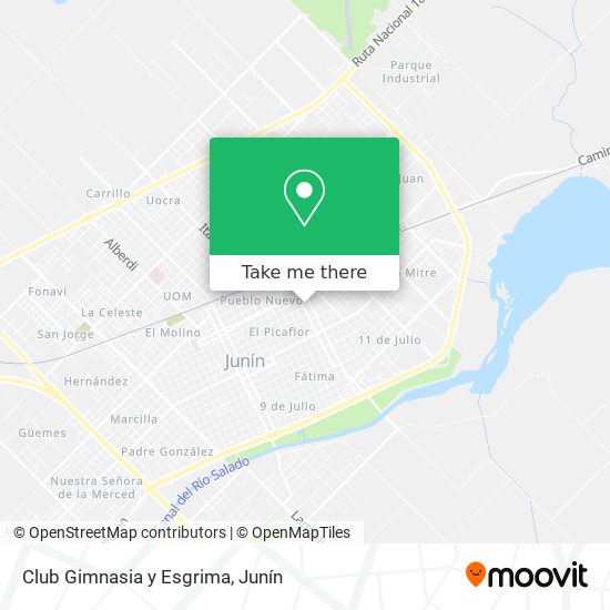 Club Gimnasia y Esgrima map