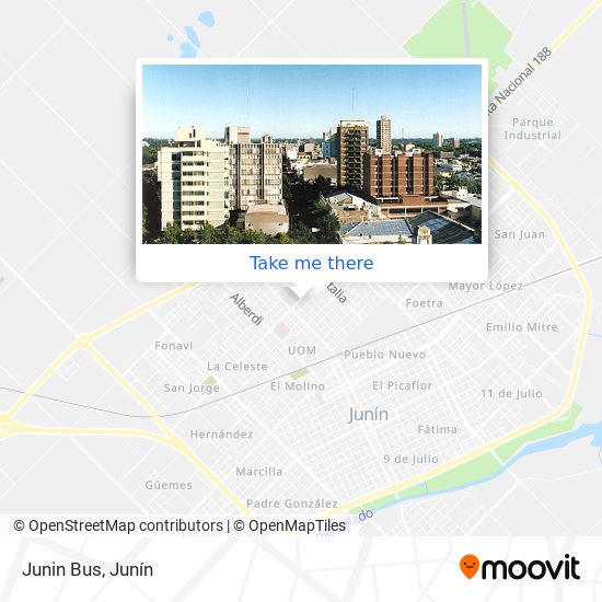 Junin Bus map