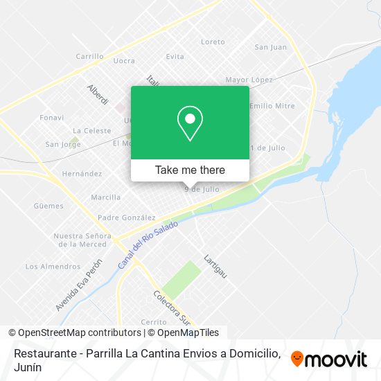 Restaurante - Parrilla La Cantina Envios a Domicilio map