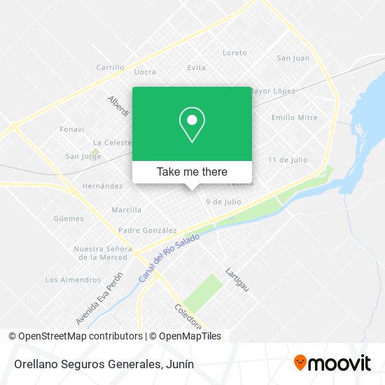 Orellano Seguros Generales map