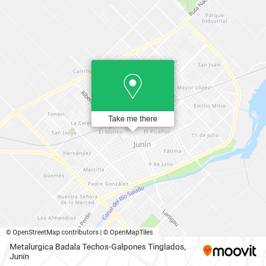 Metalurgica Badala Techos-Galpones Tinglados map