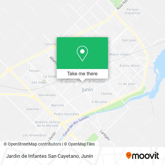 Mapa de Jardin de Infantes San Cayetano