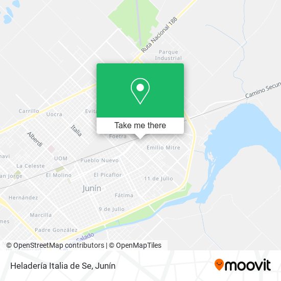 Mapa de Heladería Italia de Se