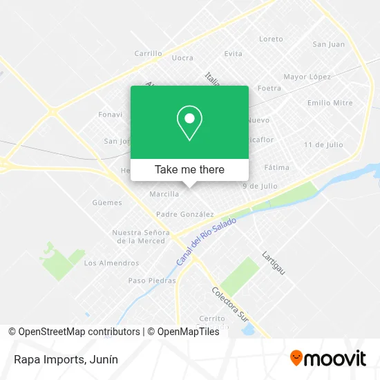 Rapa Imports map