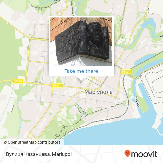 Вулиця Казанцева map