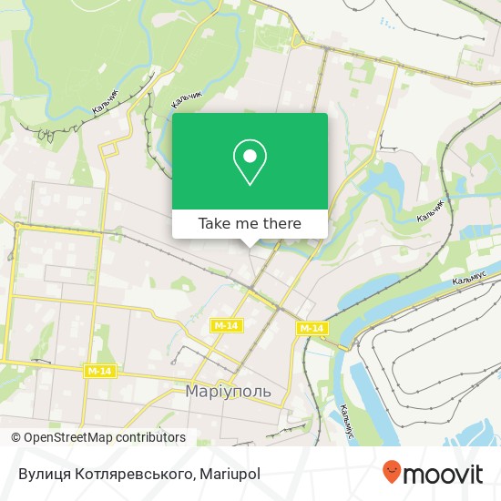 Вулиця Котляревського map