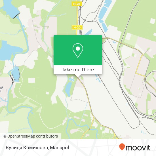 Вулиця Комишова map