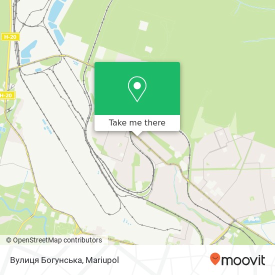 Вулиця Богунська map