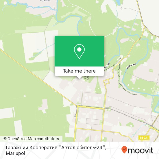 Гаражний Кооператив ""Автолюбитель-24"" map