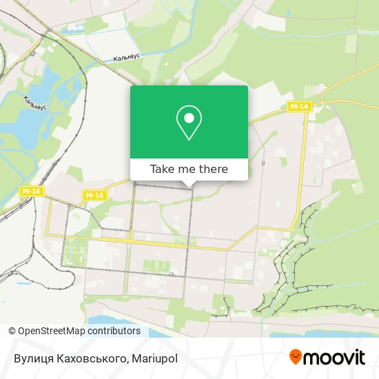 Вулиця Каховського map