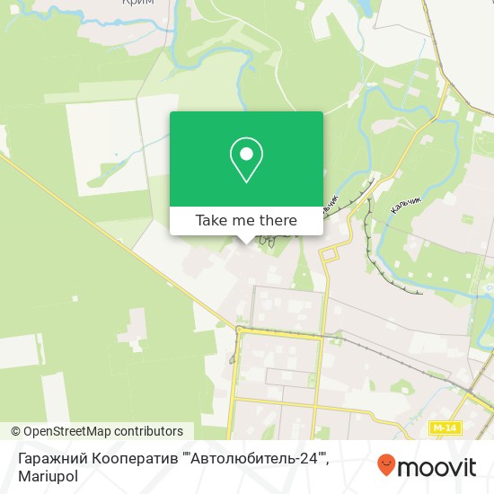 Карта Гаражний Кооператив ""Автолюбитель-24""