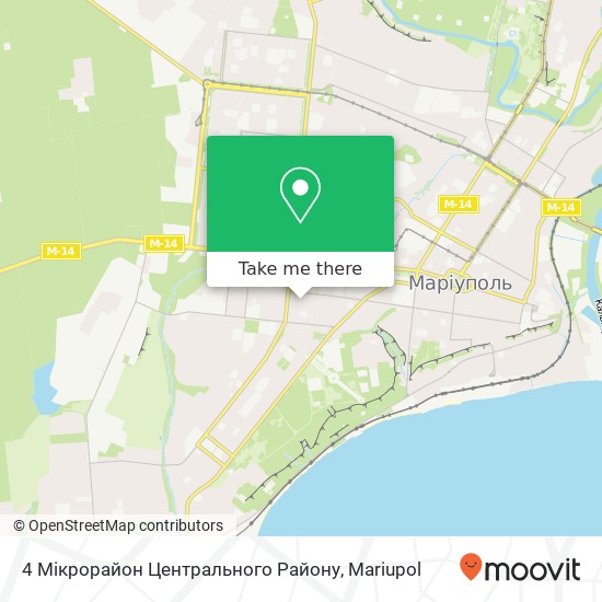 4 Мікрорайон Центрального Району map