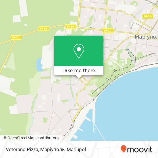 Veterano Pizza, Маріуполь map